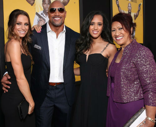 Dwayne Johnson Family: Girlfriend Lauren Hashian(Left), Daughter Simone & mother Ata Johnson