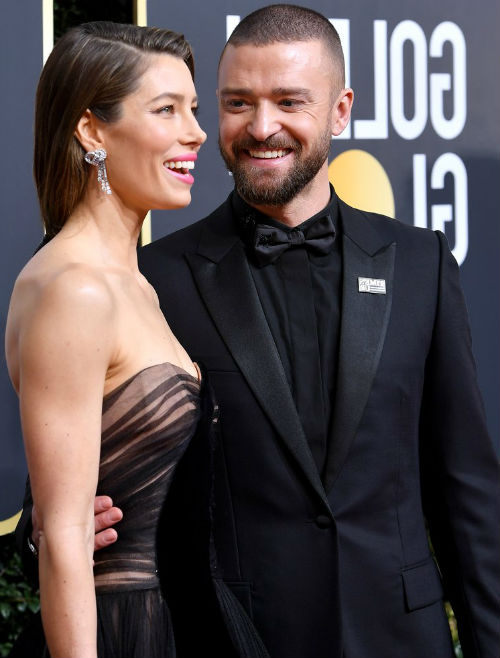Justin Timberlake with Wife Jessica Biel