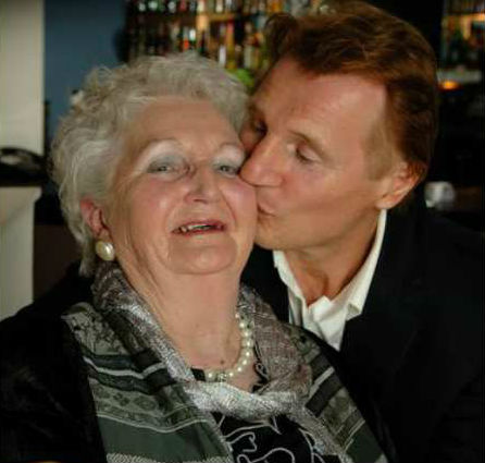 Liam Neeson with mother Katherine