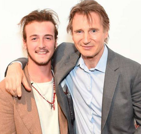 Liam Neeson with son Michael Neeson