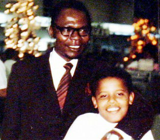 Barack Obama with Brother Barack Obama Sr.