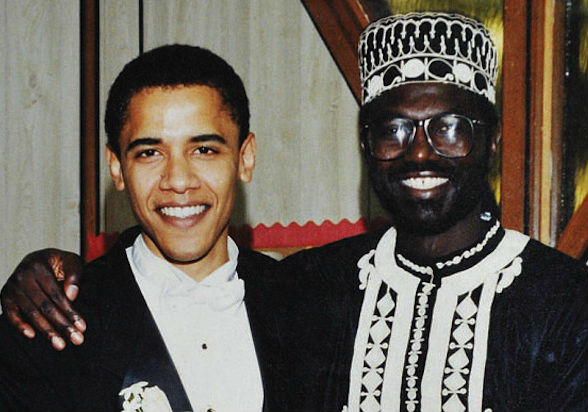 Barack Obama with Malik Obama