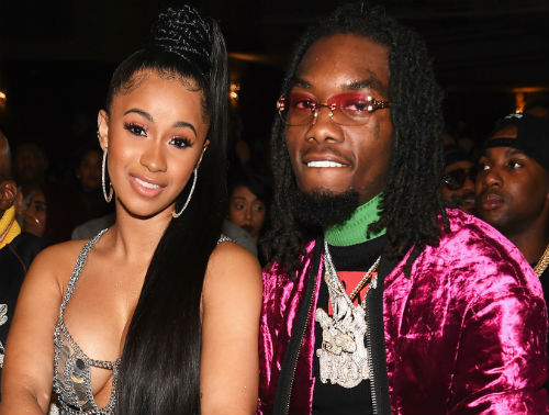 Cardi B with her boyfriend Offset