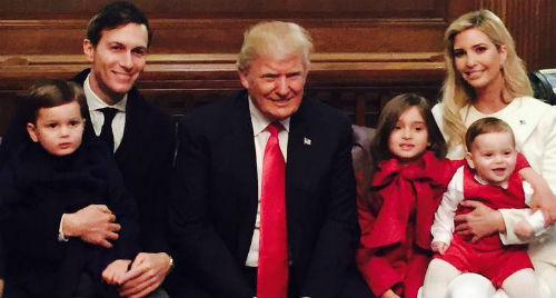 Donald Trump with Ivanka Trump Family: Husband Jared, children Arabella Rose , Joseph Frederick, Theodore James