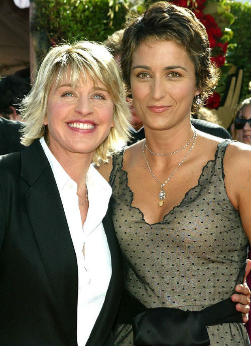 Ellen DeGeneres with Alexandra Hedison