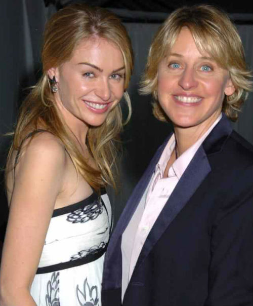 Ellen DeGeneres with Anne Heche
