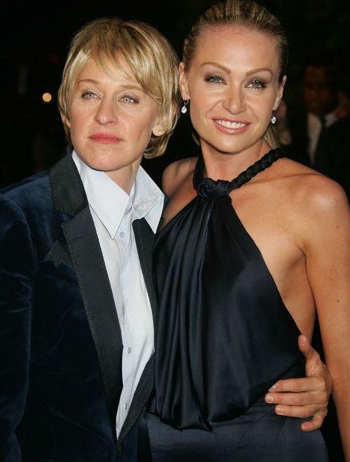 Ellen DeGeneres with Portia de Rossi