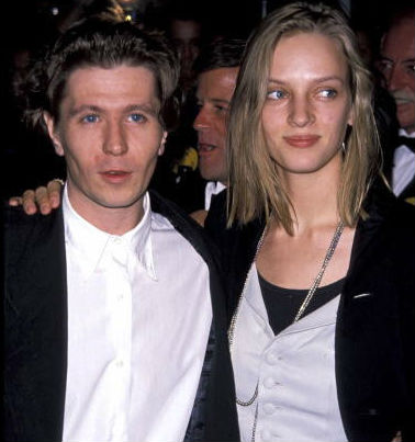 Gary Oldman with Uma Thurman