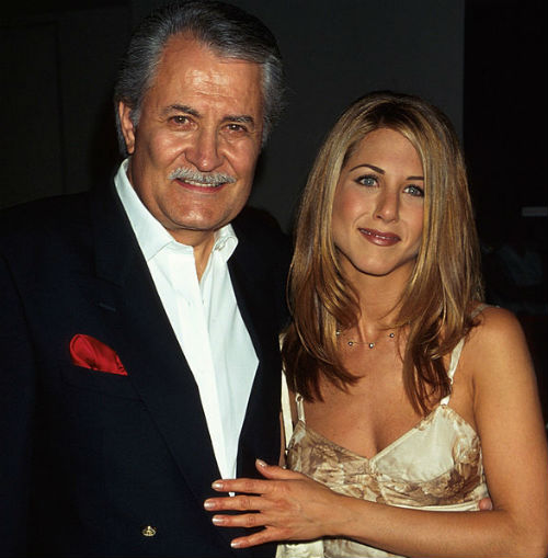 Jennifer Aniston with father John Aniston