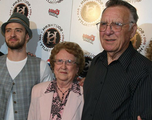 Justin Timberlake with Grandparents- Bill Bomar & Sadie Bomar