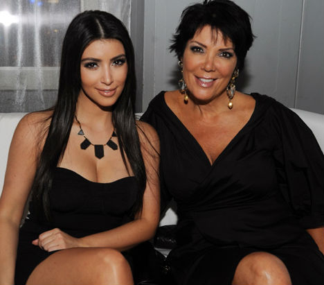 Kim Kardashian with Mother Kris Jenner