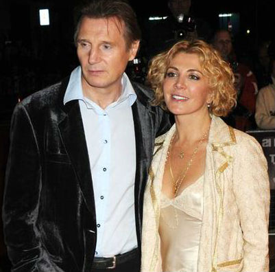Liam Neeson with wife Natasha Richardson