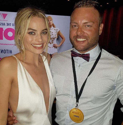 Margot Robbie with Lockie Robbie