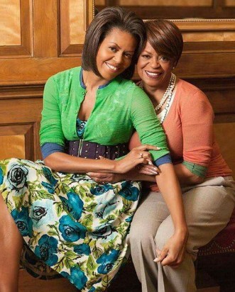 Marian Robinson & daughter Michelle Obama