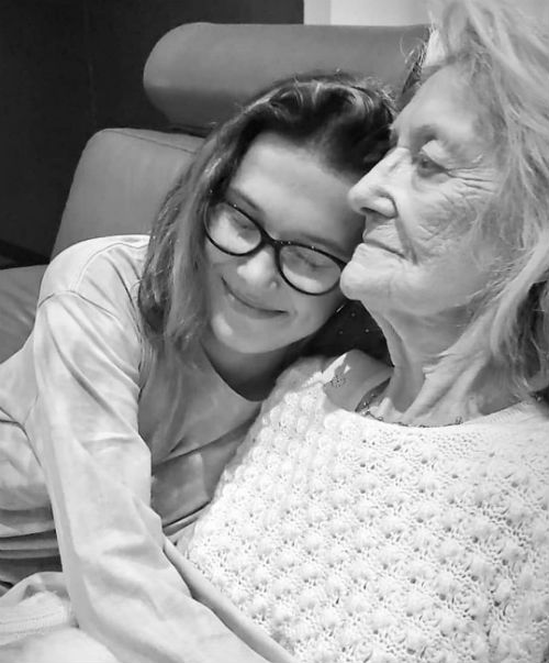 Millie Bobby Brown with Grandmother