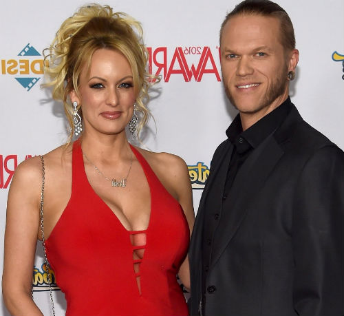 Stormy Daniels with husband Glendon Crain