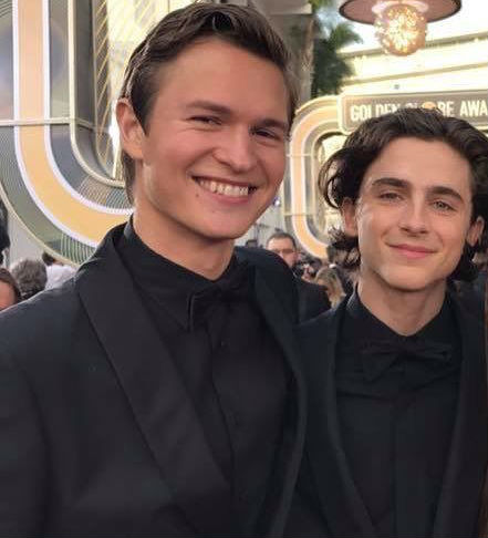 Timothee Chalamet with Friend Ansel Elgort