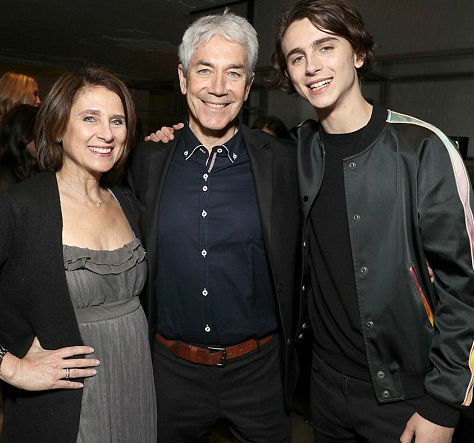 Timothee Chalamet with Mother Nicole Flander & father Marc Chalamet