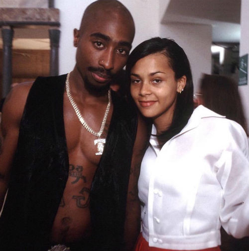 Tupac Shakur with Kidada Jones